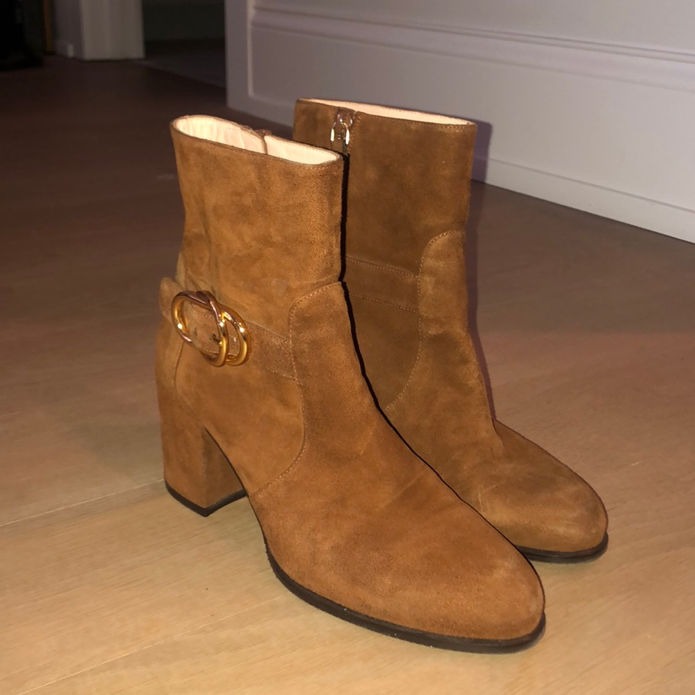 Stuart Weitzman suede bootie
